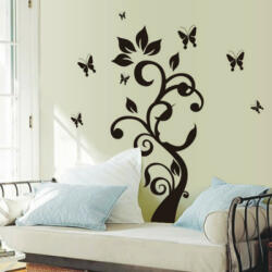  Sticker perete Black Flower Decor 7