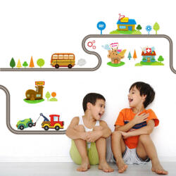  Sticker perete My town 147 x 40 cm