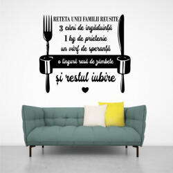  Sticker perete Reteta unei familii reusite