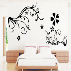  Sticker perete Black Flower Decor