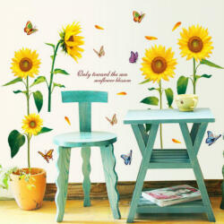  Sticker perete Floarea Soarelui Decor