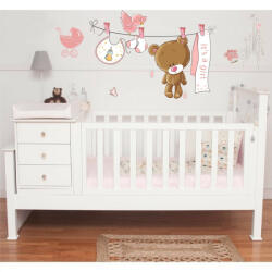  Sticker perete Pink Bear Baby Shower