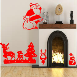  Sticker decorativ Set Figurine Craciun 1