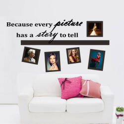  Sticker perete A story to tell photo frame 30x90 cm