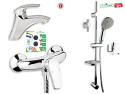FERRO Set baterii 3in1 METALIA 57 cu baterie lavoar, dus si set de dus (57002-57060-N360VL)