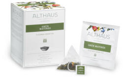 Althaus Pyra Pack Green Matinee: Ceai Verde Aromat, 15 plicuri in cutie, 2, 75g ceai in plic din matase