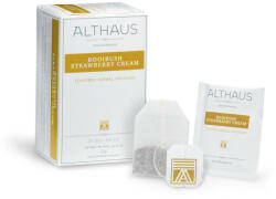 Althaus Deli Pack Rooibush Strawberry Cream: Ceai Rooibos, Capsuni, 20 plicuri în cutie, 1, 75g ceai în plic din hartie
