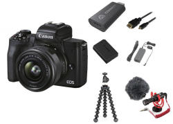Canon EOS M50 Mark II Premium Livestream Kit (4728C037) Digitális fényképezőgép