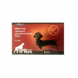 VET-AGRO Pipete Antiparazitare Pentru Caini, Fiprex 75 S (2-10 kg) x 3 Pipete