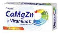 Zdrovit Calciu, magneziu, zinc + vitamina c 50cpr ZDROVIT