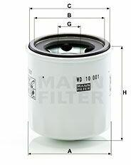 Mann-filter Filtru ulei MANN-FILTER WD 10 001 x - automobilus