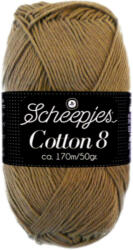 Scheepjes Cotton8 - 659 - karamell barna pamut fonal