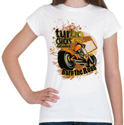 printfashion Turbo chicks - Női póló - Fehér (4643794)