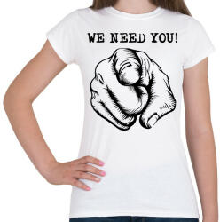 printfashion We need you - kellesz nekünk - Női póló - Fehér (4643797)