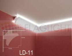  Ld-11 Декоративен профил за скрито led осветление ► 2метра (ld11)