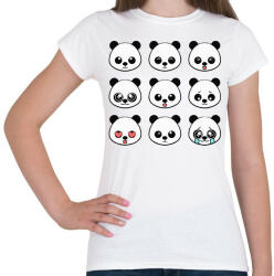 printfashion cute-panda-emoji - Női póló - Fehér (4717701)