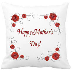 printfashion Happy Mothers Day - Párnahuzat, Díszpárnahuzat - Fehér (4711256)