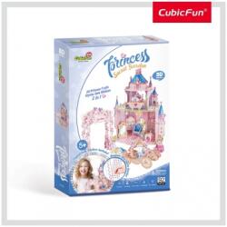 CubicFun Puzzle 3D + Stickere Gradina Secreta A Printesei 92 Piese Cubicfun ACUE1623h Puzzle