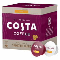 Costa Costa Latte Signature Blend Medium, Capsule de Cafea Compatibile Dolce Gusto, 16 buc