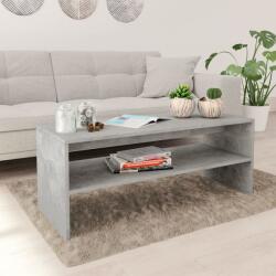 vidaXL Măsuță de cafea, gri beton, 100x40x40 cm, PAL (800130) Masa de cafea