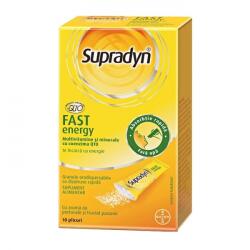 Bayer Multivitamine si minerale Supradyn Fast Energy, 10 plicuri, Bayer - efarma