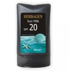HerbaGen Lapte plaja cu colagen marin SPF20 150ml