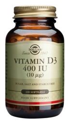 Solgar Vitamin D3 400IU softgels 100s