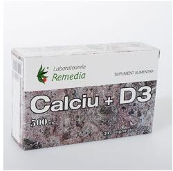 Remedia Calciu + D3 500mg 30cpr