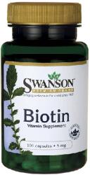 Swanson Vitamina B7 -biotina 5mg 100cps, Swanson