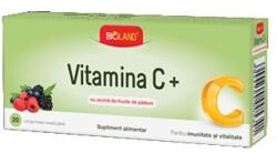 Biofarm, Romania Vitamina C aroma fructe de padure Bioland 20cpr