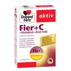 Doppel Hertz, Germania DoppelHerz Fe+vit C+ Histidină+ Acid folic x 30 cps