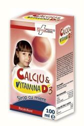 FarmaClass Calciu & Vitamina D3 sirop 100ml