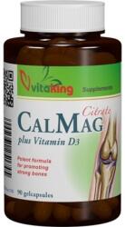 Vitaking Ca+Mg+Vitamina D lichid citrat 90cps