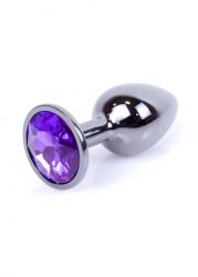 Afterdark Mетален разширител с лилав кристал Purple Amethyst S