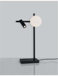 Nova Luce JOLINE asztali lámpa, állítható olvasókarral, fekete, beépített LED, 6+1x3W, 450+200 lm, 9919531 (9919531)