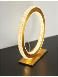 Nova Luce asztali lámpa, kristály hatású, arany, 3000K melegfehér, beépített LED, 1x20W, 1276 lm, 9011136 (9011136)