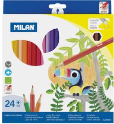 MILAN Creioane colorate hexagonale MILAN, 24 culori/set
