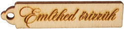 Valex Decor 10 db. "Emléked őrizzük" feliratos tábla 6.5 x 1.5cm - Natúr (MT1-05)