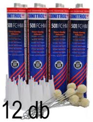 Szélvédőragasztó DINITROL FC-HM 310 ml 12 db + kenőfilc 12 db