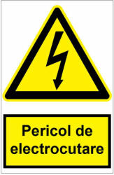 Sticker indicator Pericol de electrocutare