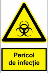  Sticker indicator Pericol de infectie