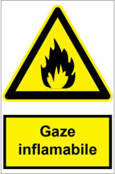 Sticker indicator Gaze inflamabile