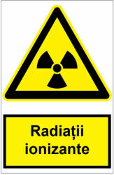  Sticker indicator Radiatii ionizante