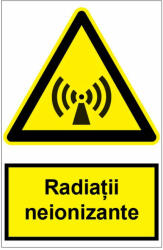 Sticker indicator Radiatii neionizante