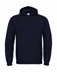 B&C Collection Férfi kapucnis hosszú ujjú pulóver B and C ID. 003 Cotton Rich Hooded Sweatshirt 2XL, Sötétkék (navy)