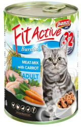 Panzi FitActive CAT 415g konzerv húsmix + répa (3016) (2024.07 lejárat)