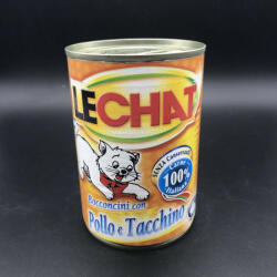 LECHAT 400g Csirkés és Pulykahúsos konzerv felnőtt macskák részére - krizsopet