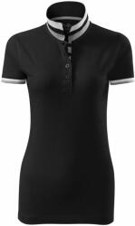 MALFINI Tricou polo damă Collar Up - Neagră | XL (2570116)