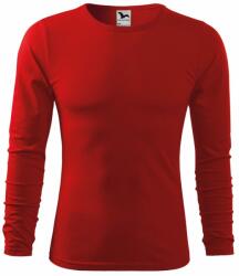 MALFINI Tricou bărbați cu mâneci lungi Fit-T Long Sleeve - Roșie | S (1190713)