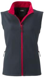 Daiber Vesta softshell de damă JN1127 - Gri oțel / roșie | M (JN1127-1745471)